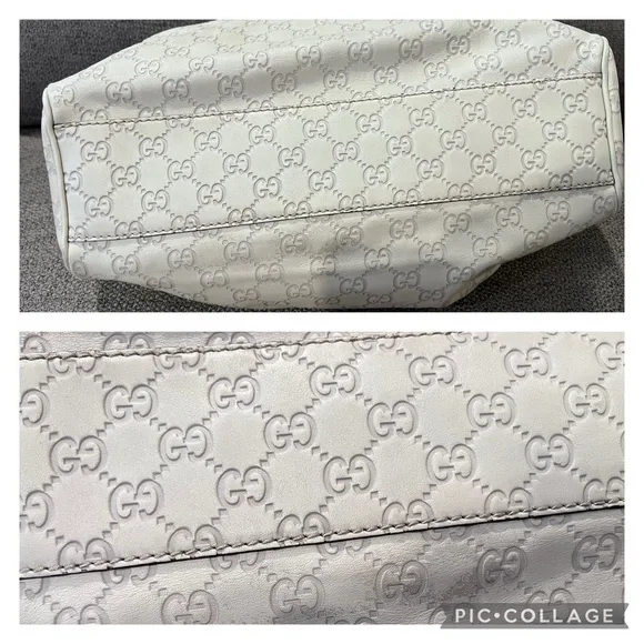 Authentic Gucci GG Guccissima Sukey Medium - Ivory - Picture 14 of 16
